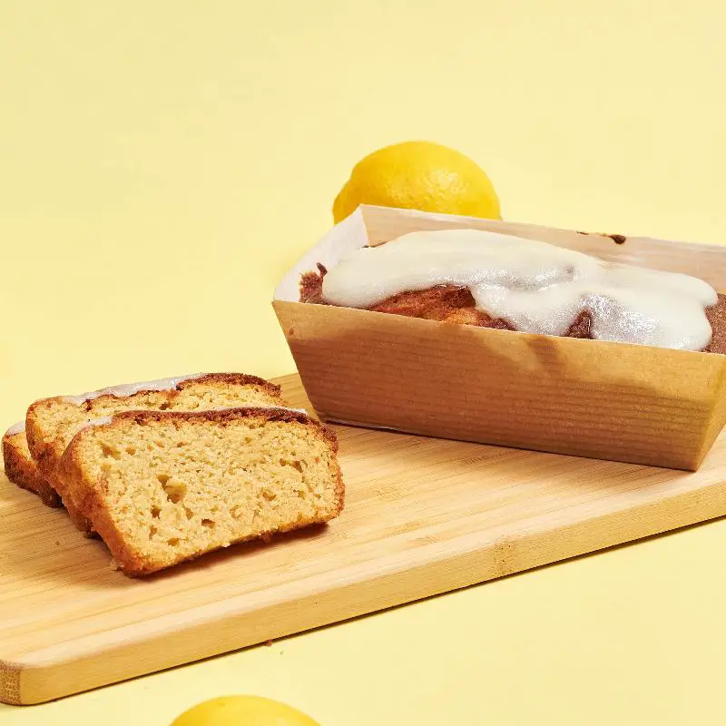 Keto Lemon Poppy Seed Cake with Toffee Bits