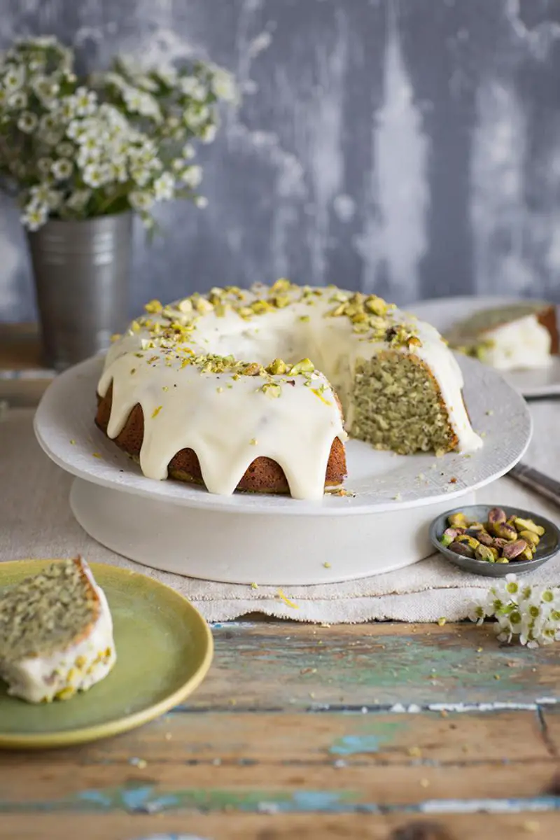 Keto Lemon Yogurt Cake with Yogurt Frosting