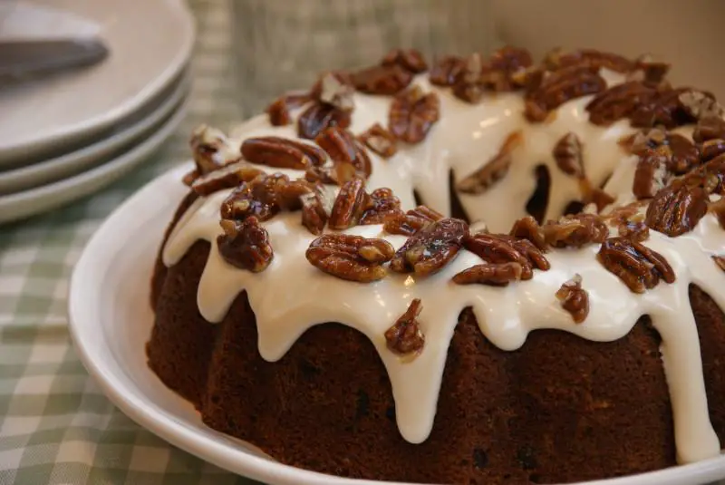 Keto Maple Bundt Cake with Cream Cheese Frosting