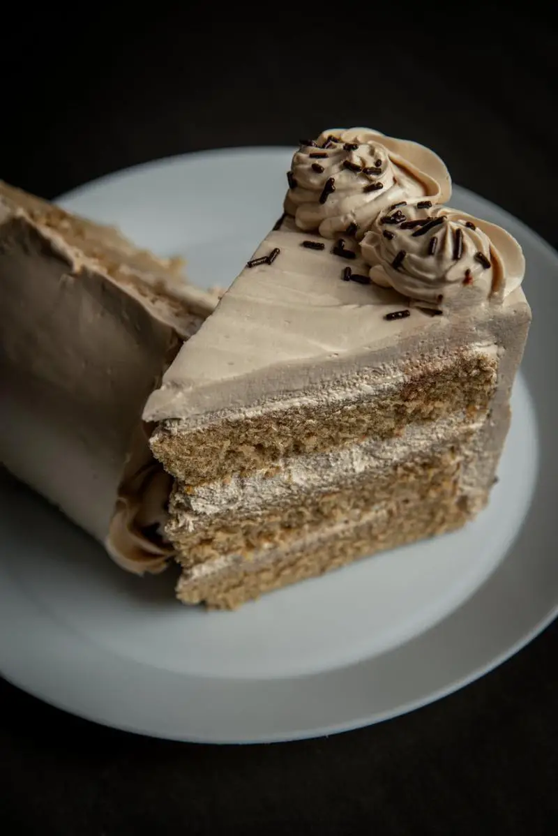Keto Mocha Cake with Coffee Frosting