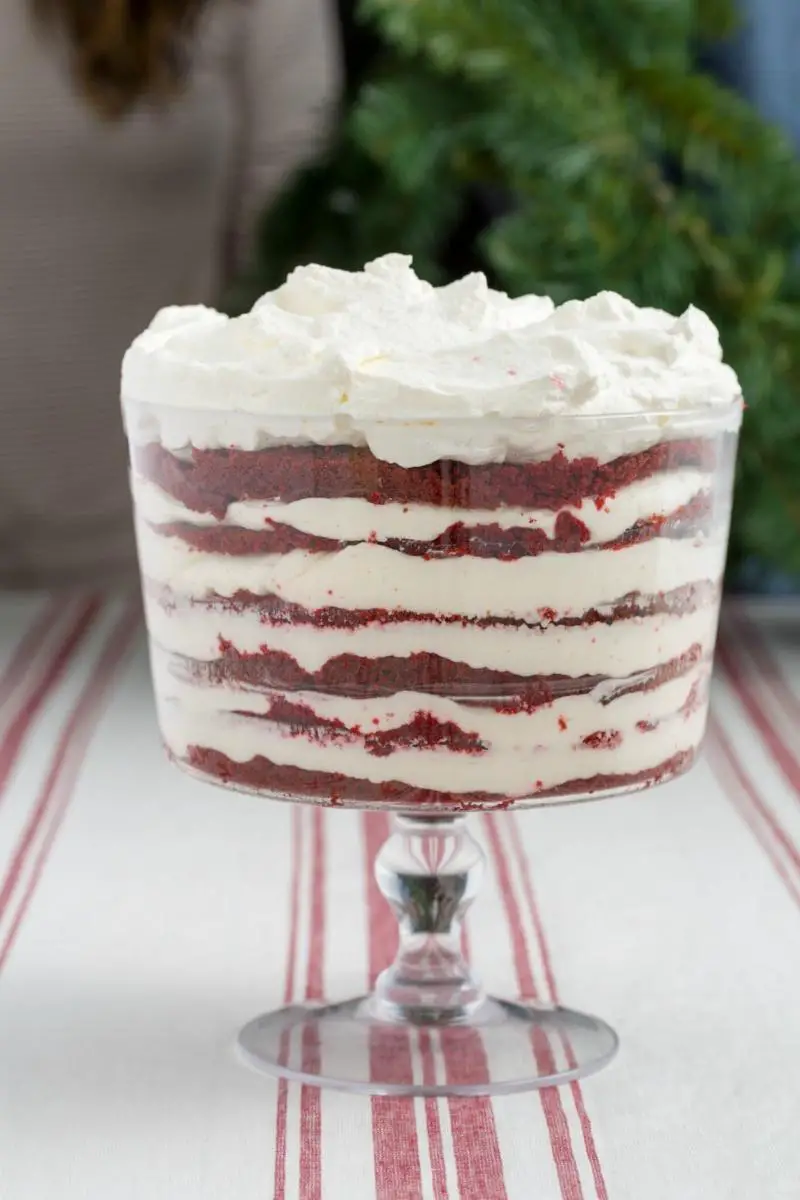 Festive Keto Red Velvet Trifle