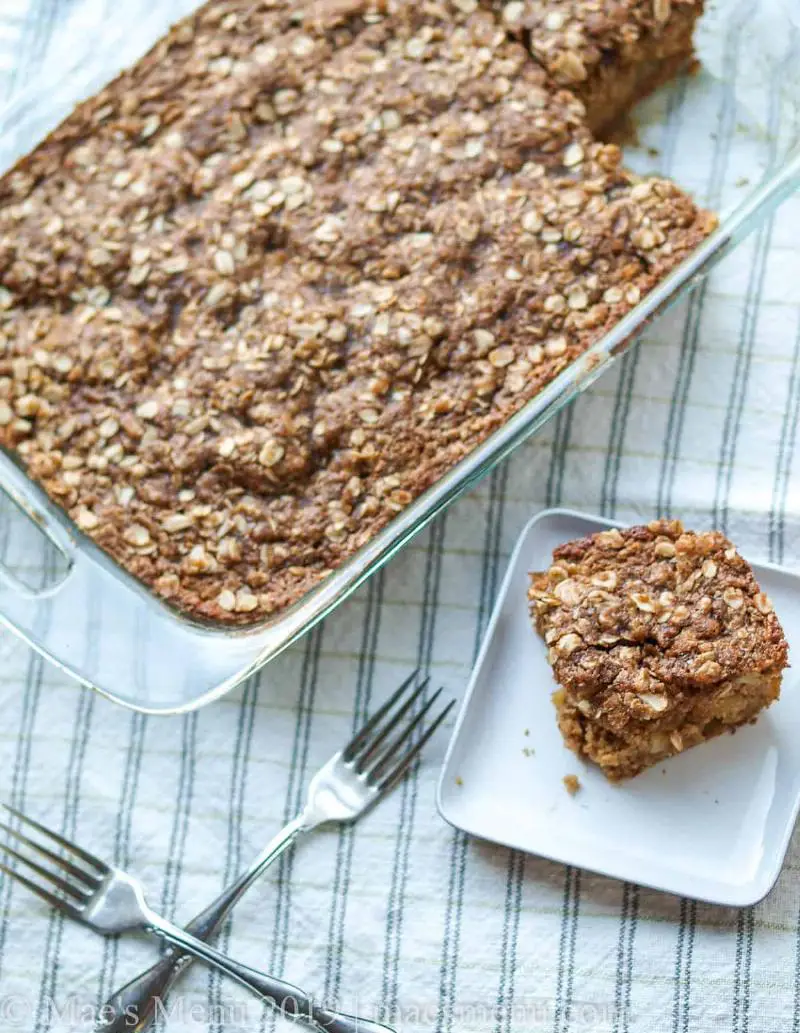 Warm Keto Spiced Apple Cake with Cinnamon and Nutmeg