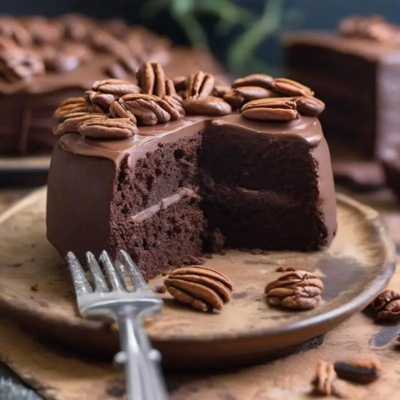 Rich and Decadent Keto Spiced Rum Chocolate Cake