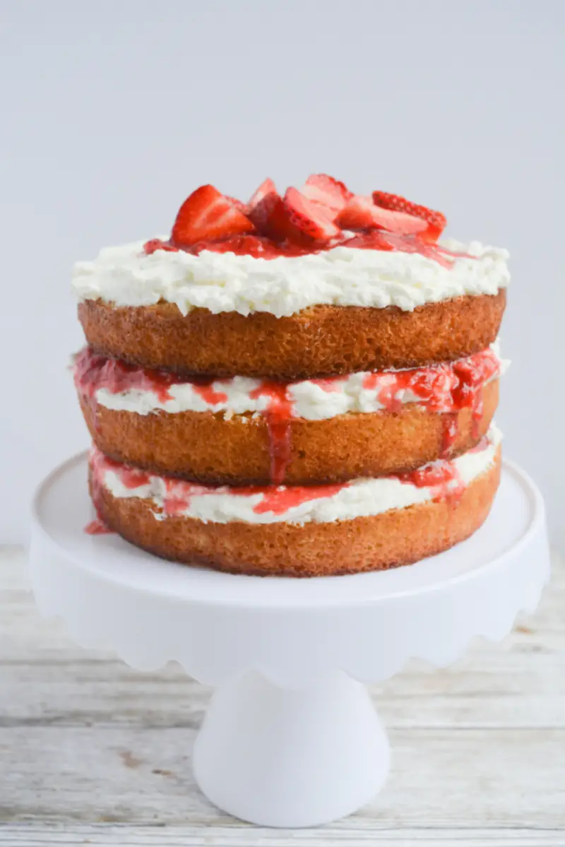 Keto Strawberry Shortcake with Whipped Cream