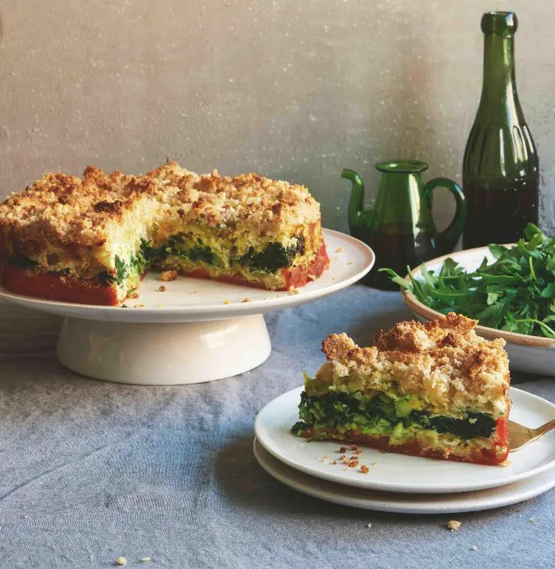 Healthy Spinach and Feta Keto Cake