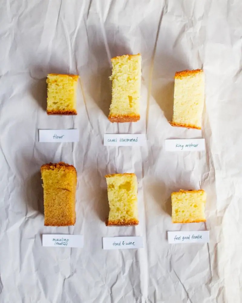 A slice of keto grapefruit olive oil cake with a very light, translucent drizzle, showcasing the cake's moist crumb and subtle texture.