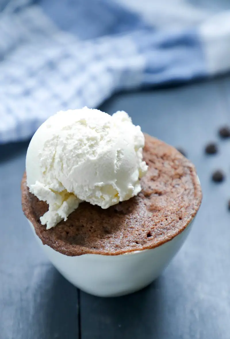 Essential keto baking ingredients for making a delicious low carb mug cake recipe